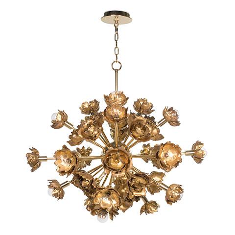 Blossom Chandelier in Gold 