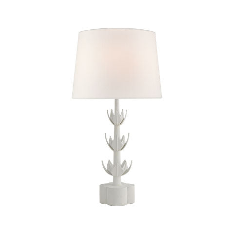 Alberto Large Triple Table Lamp in Plaster White