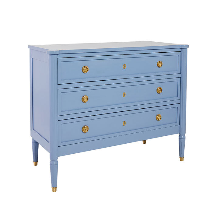 Three Drawer Beau Dresser in Blue