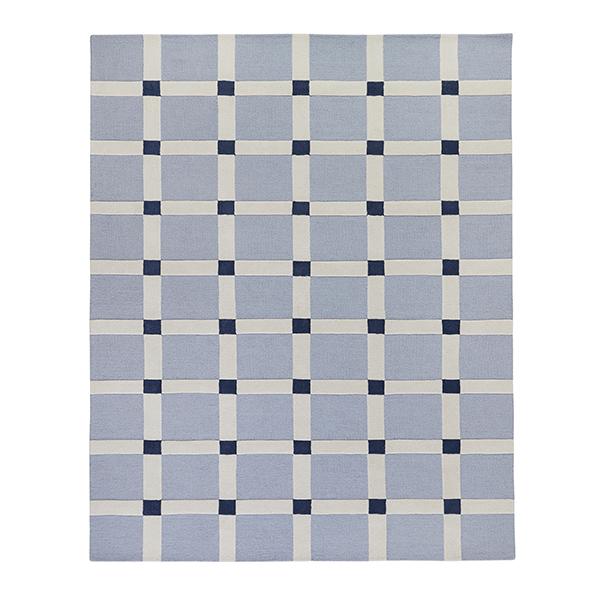 Berwick Rug in Sky Blue Checkered