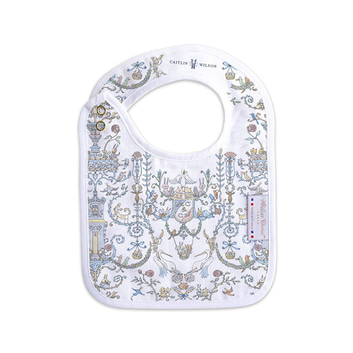 Bib Toile de Jouy Blue - Atelier Choux x Caitlin Wilson