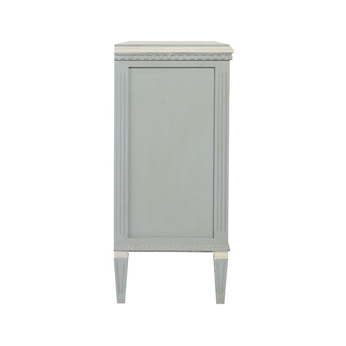 Side of Bisous Soft Blue Dresser