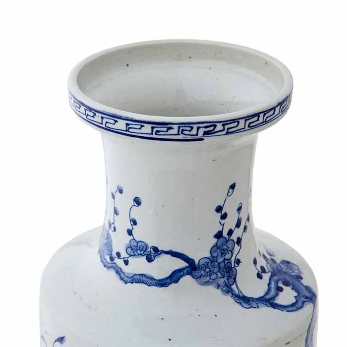 Top of Blue and White Blossom Porcelain Pottery Vase