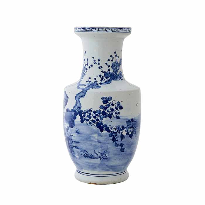 Blue and White Blossom Vase