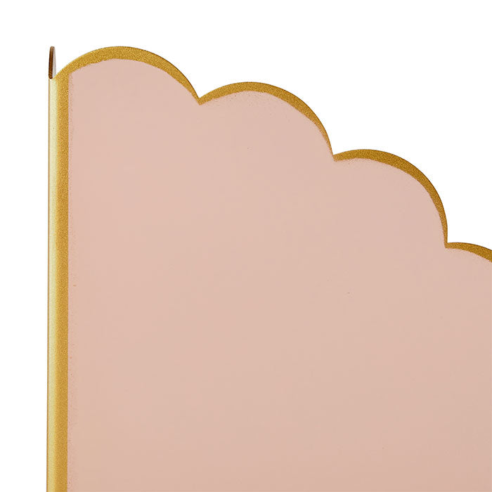 Scalloped Edge Detail on Cece Blush Pink Bookends