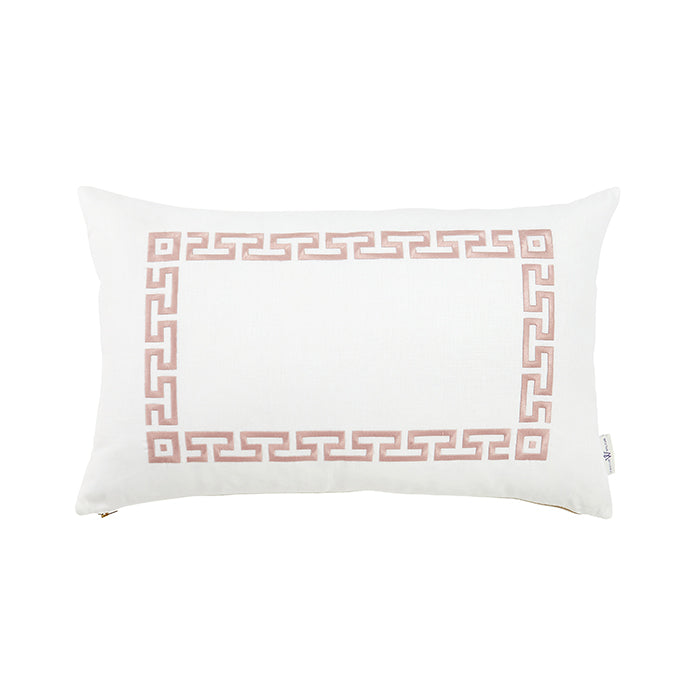 16 by 24 inch Giovanni Throw Pillow in Rose Pink