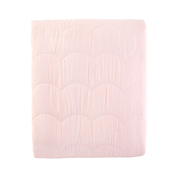 Blush Scallop Quilt Bedding