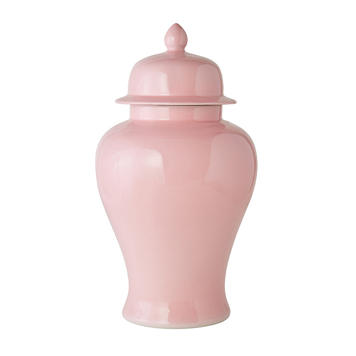 Small Blush Pink Porcelain Temple Jar