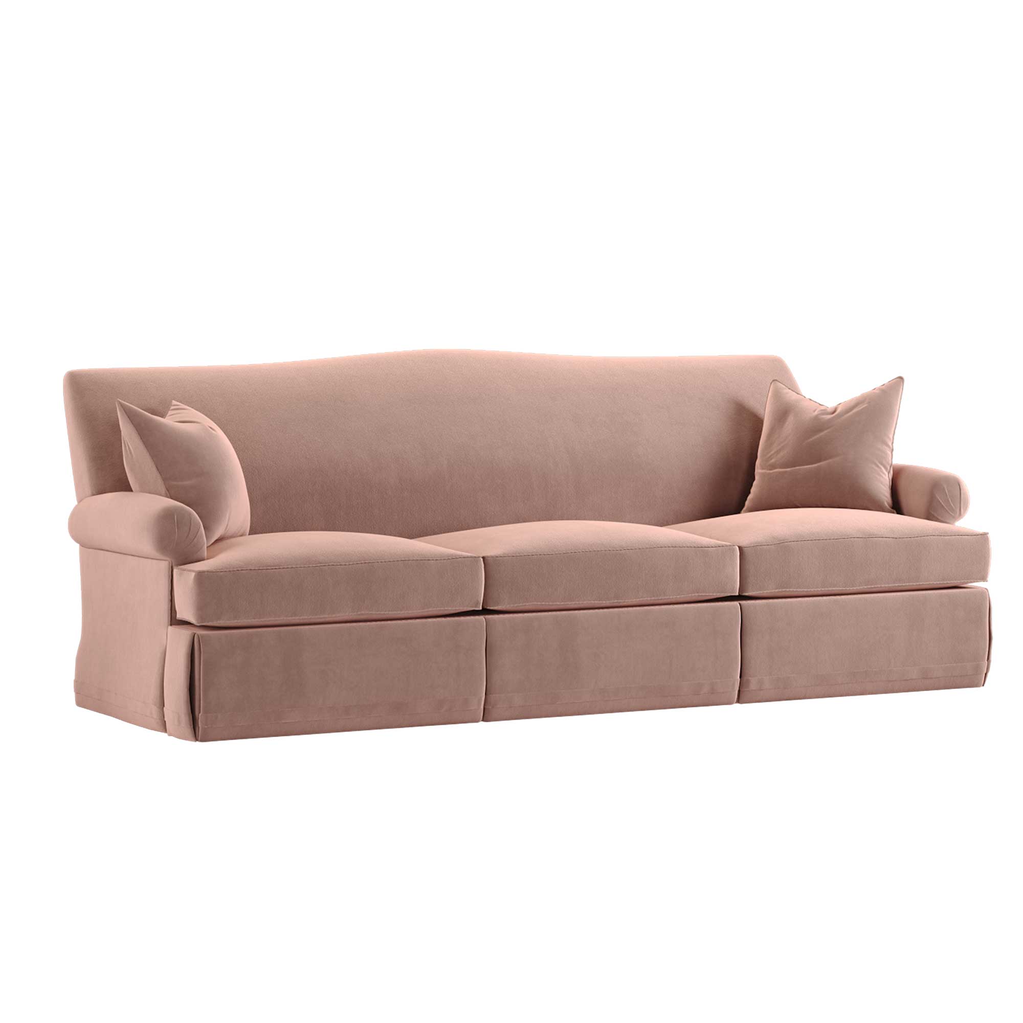Blush Pink Amelia Dressmaker Sofa