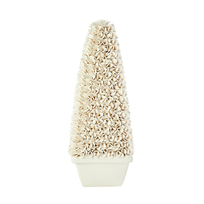 White Porcelain Floral Topiary