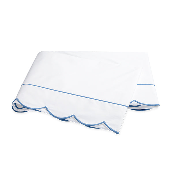 Blue Ocean Butterfield Flat Matouk Sheet