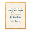 C.S. Lewis Gold Framed Quote 