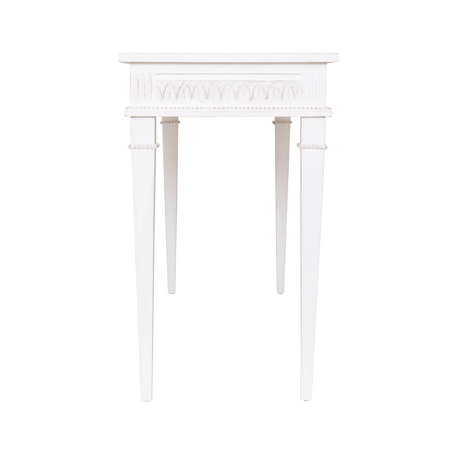 Side of White Camilla Console Table