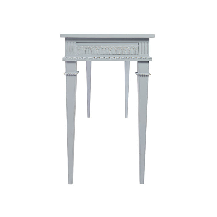 Side of Blue Camilla Console Table