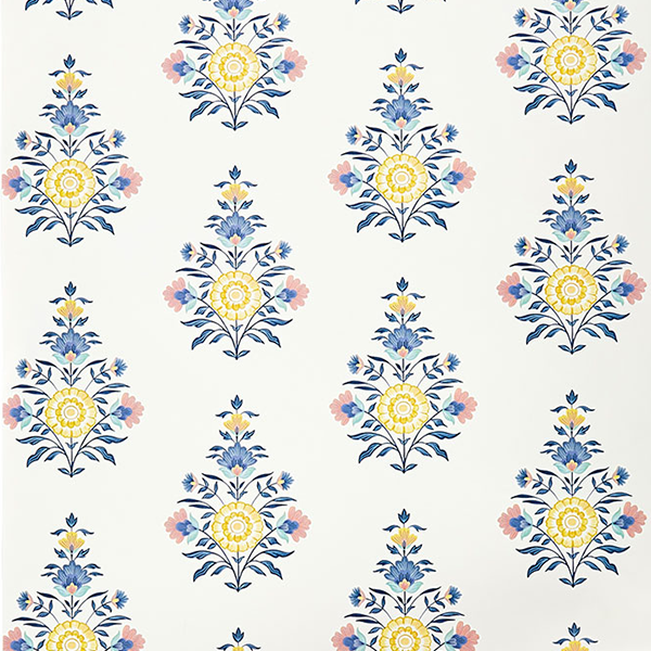 Celeste Block Print Wallpaper Swatch