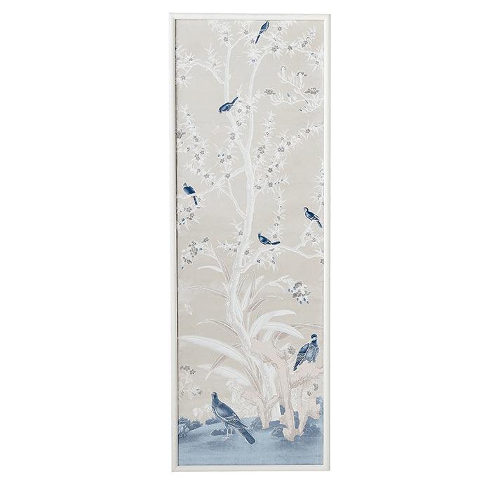 Chinoiserie Gardens in Blush & Blue I