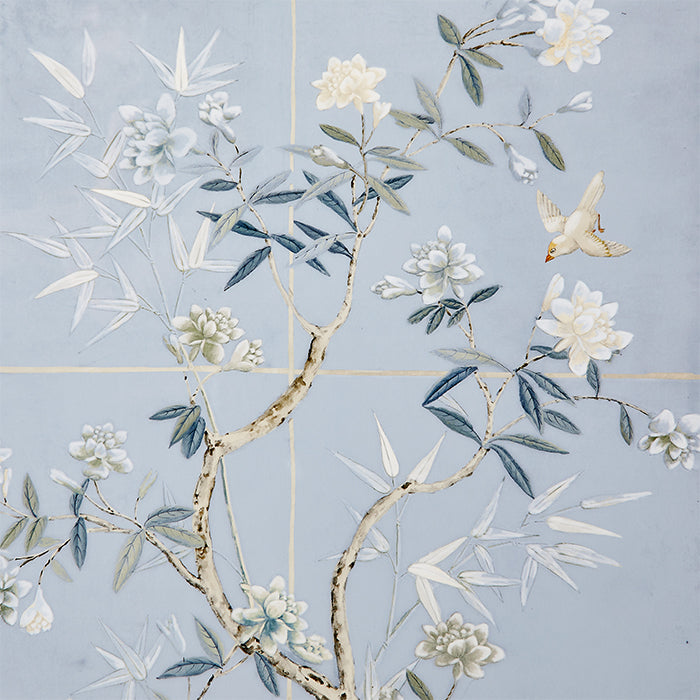 Chinoiserie Panels in Soft Blue II