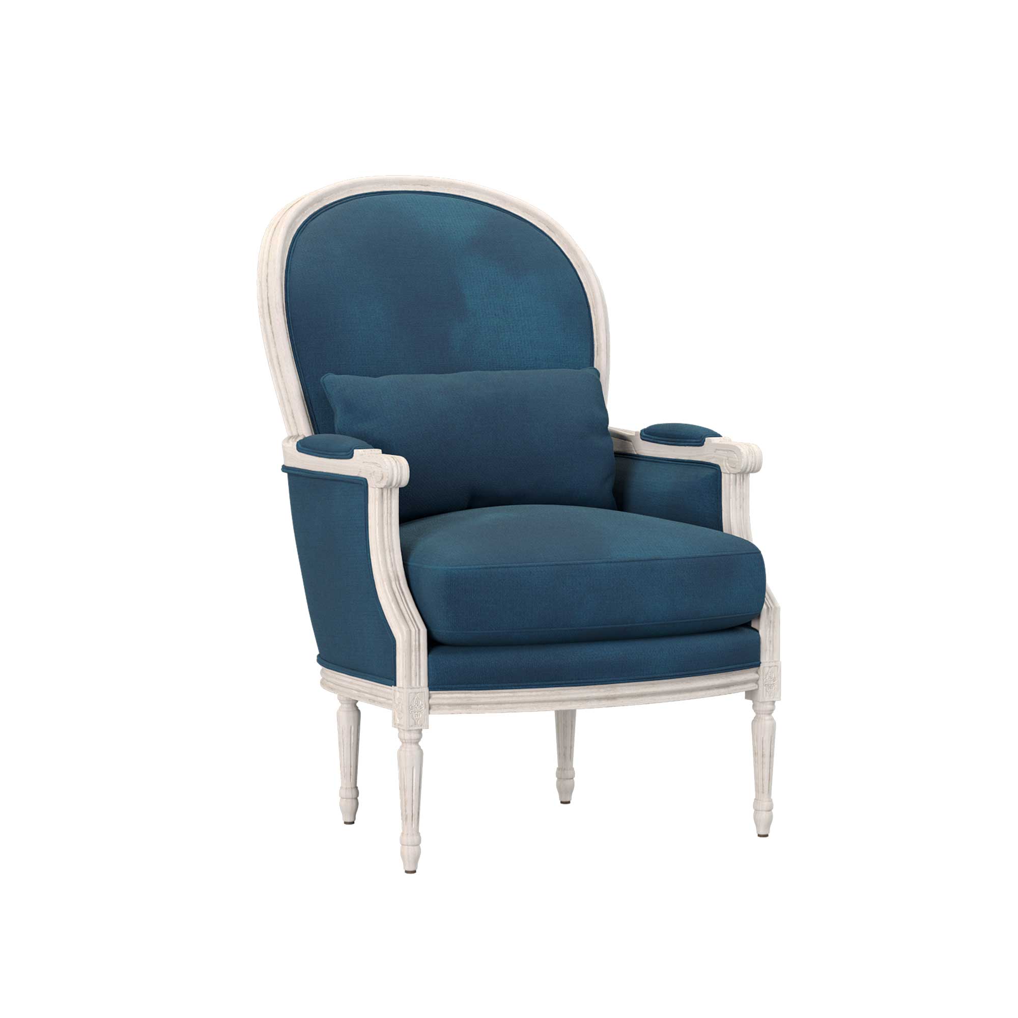 Adele Lounge Chair in Cobalt Blue