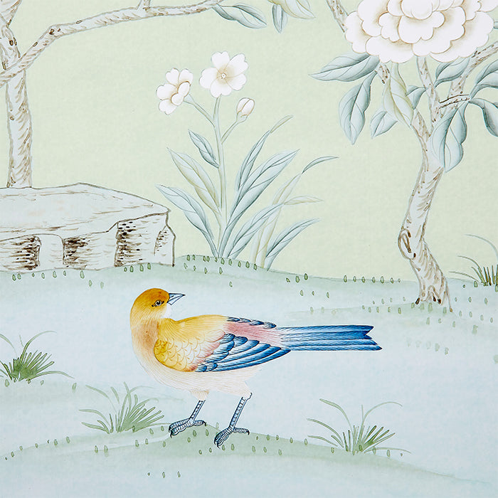 Colchester in Celadon Chinoiserie Wallpaper Sample Swatch