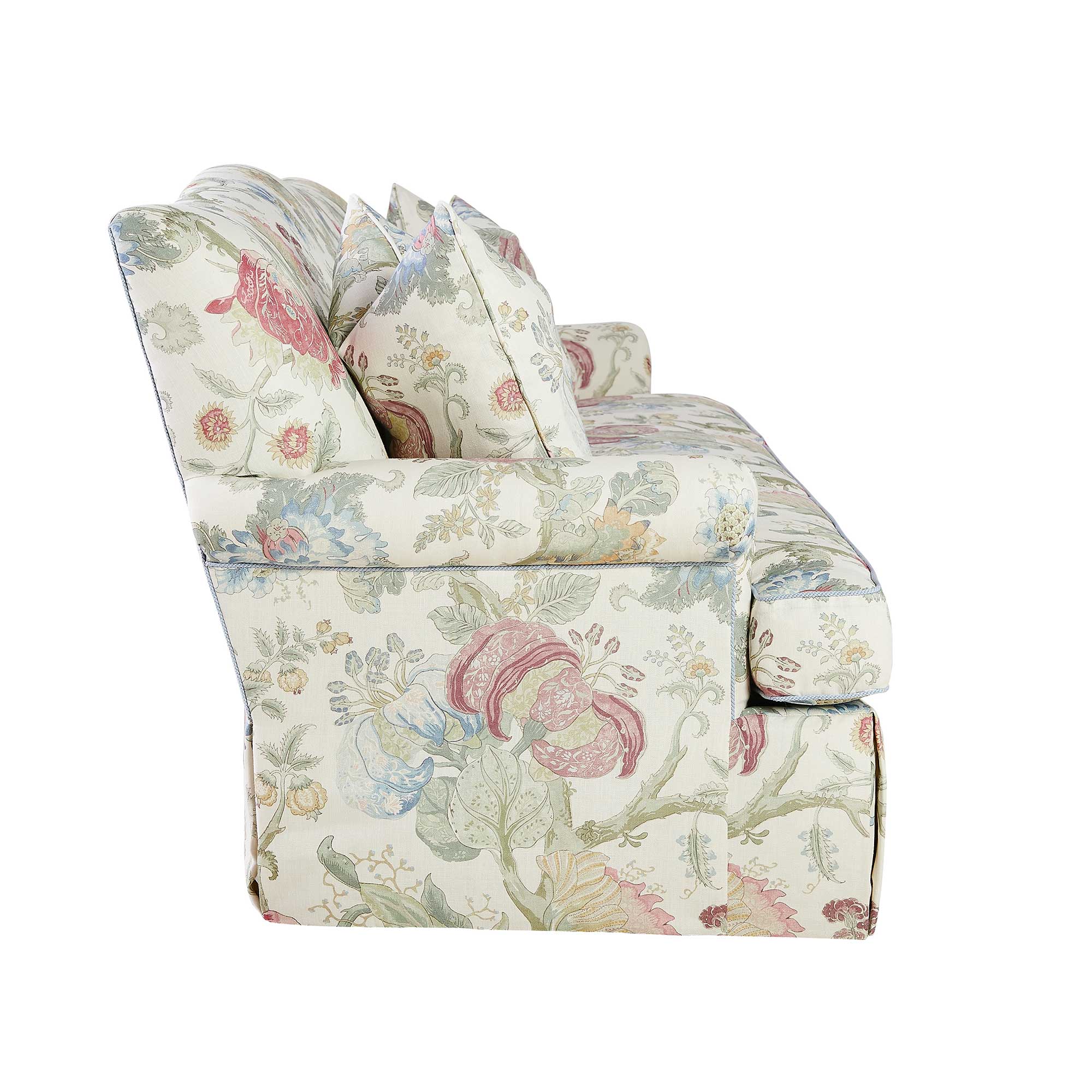 Side of Floral Amelia Dressmaker Sofa