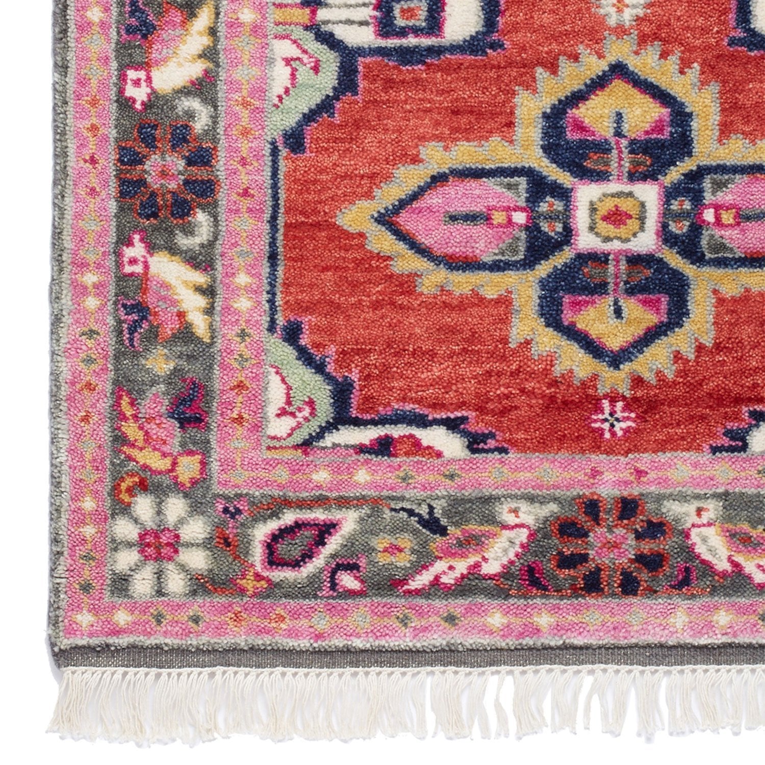 Kismet Coral Rug Sample | Wool Persian Rug | Caitlin Wilson