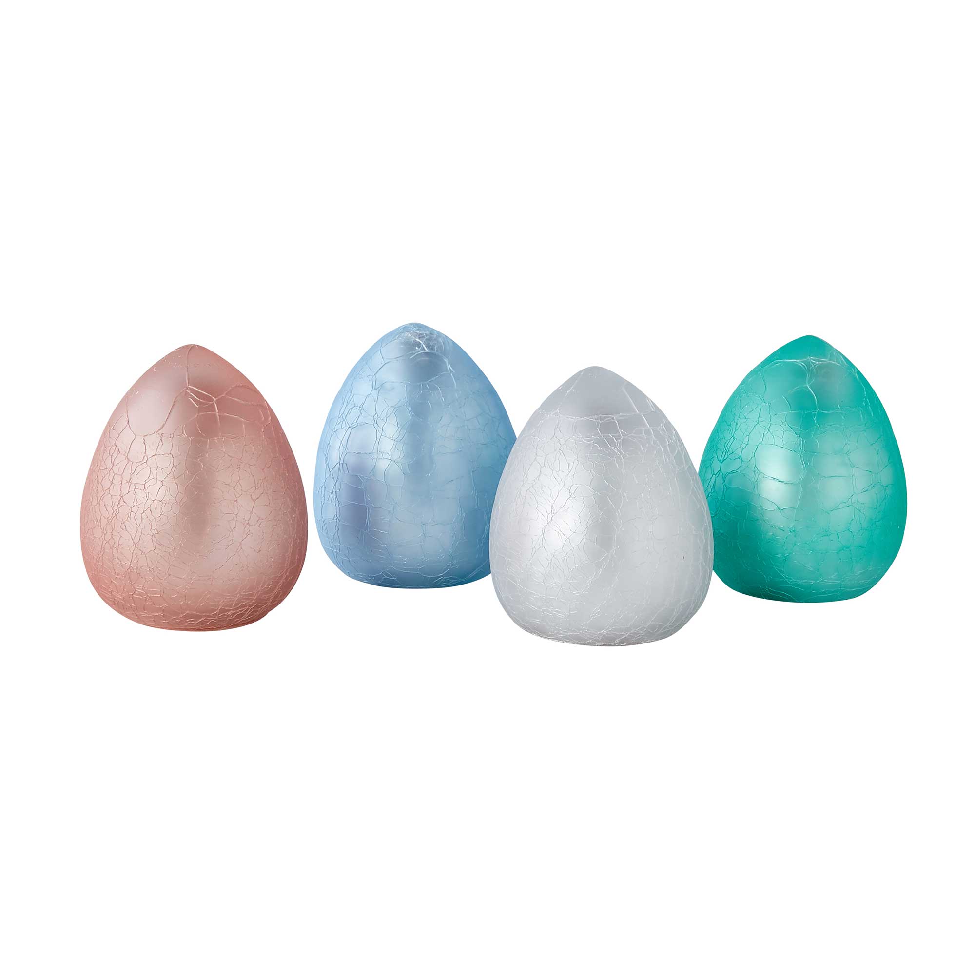 Small Crackle Easter Egg Set of Four