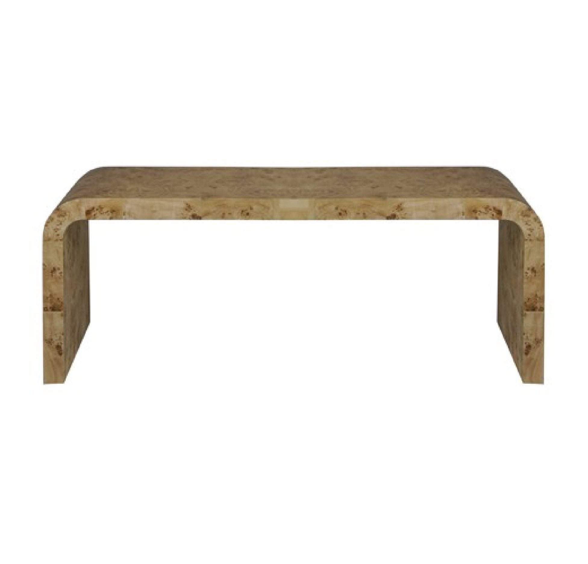 Modern Carmen Coffee Table with Burl Wood Finish