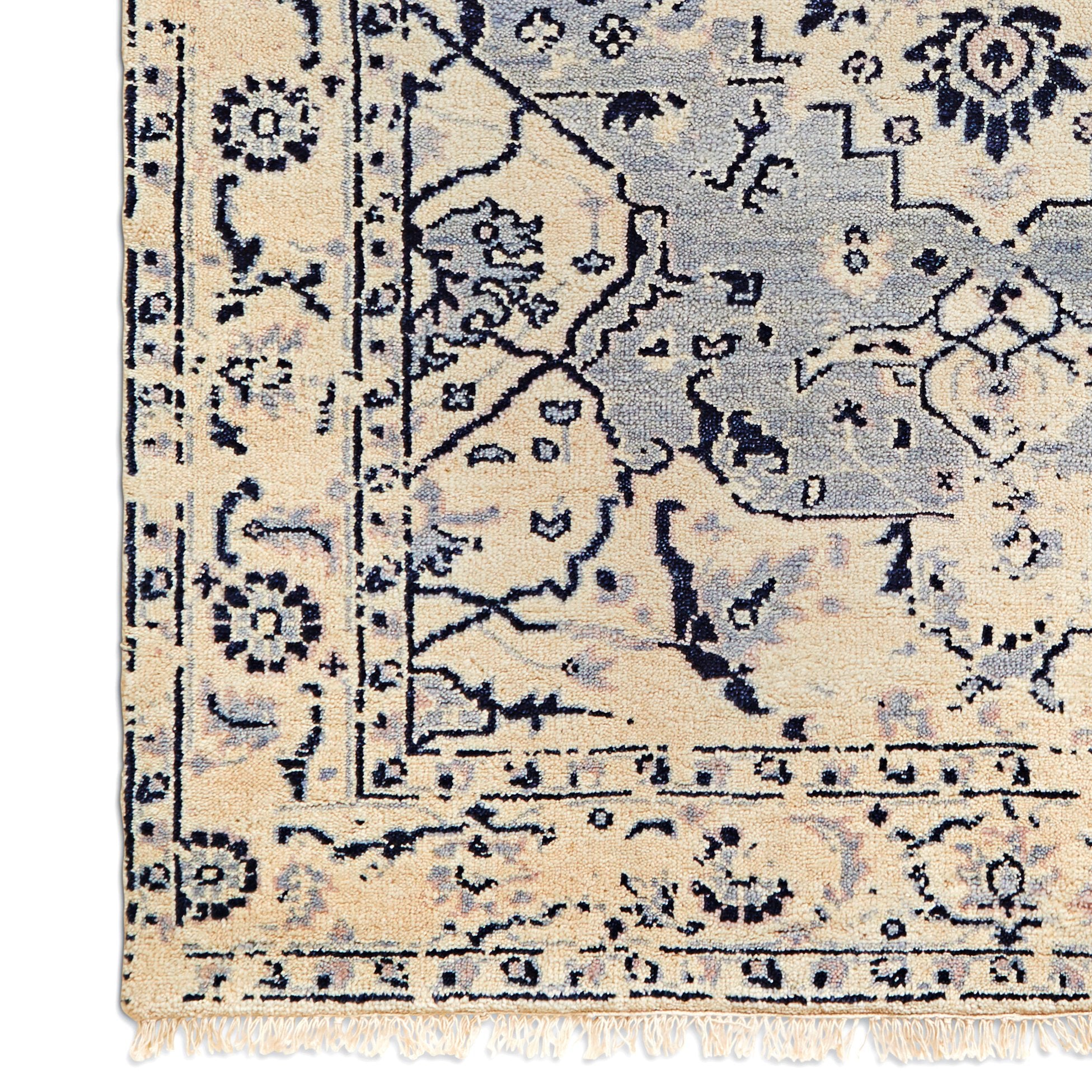 Celine Antique-inspired Rug in Bleu