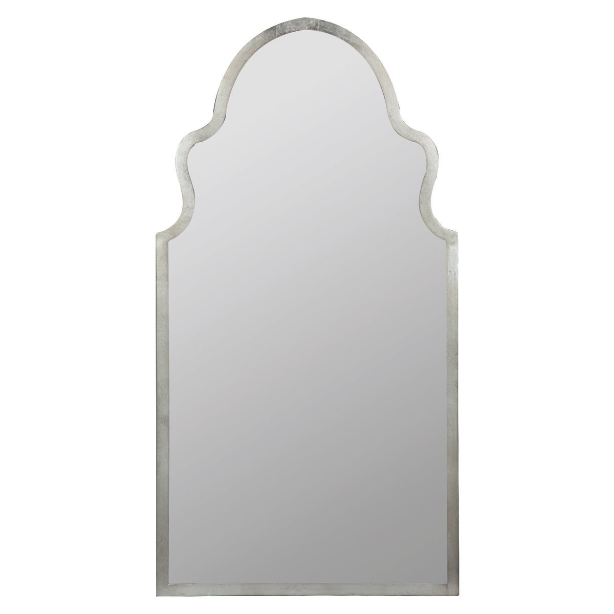 Curved Silver Mirror