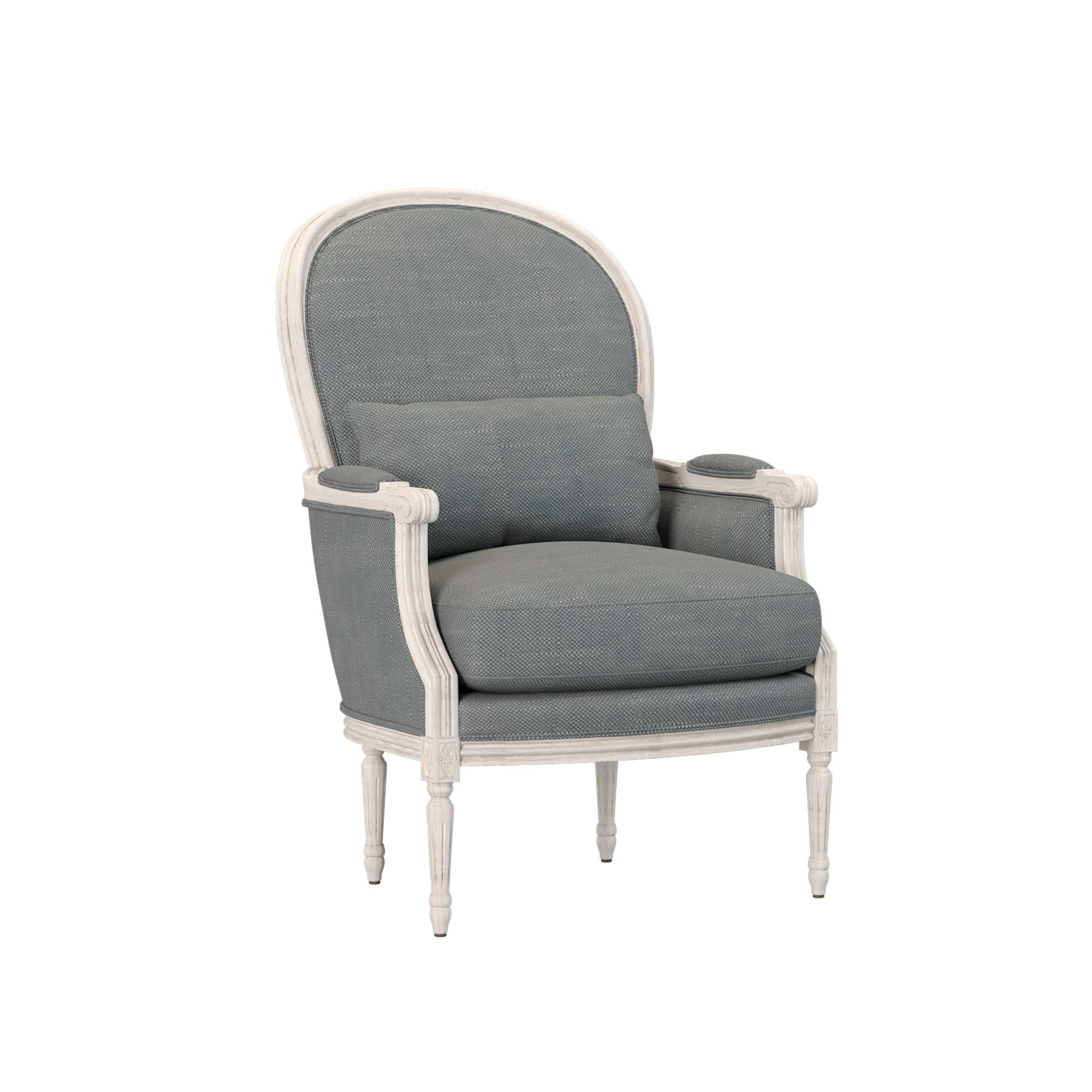 Adele Classic Lounge Chair in Denim