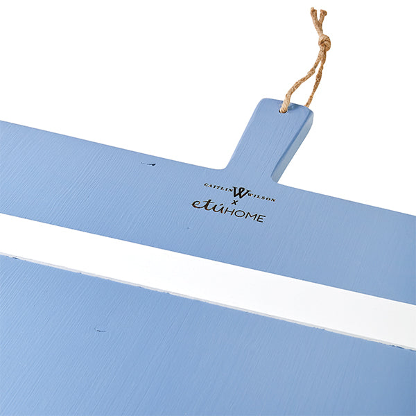 Medium Rectangle Charcuterie Board in Blue & White
