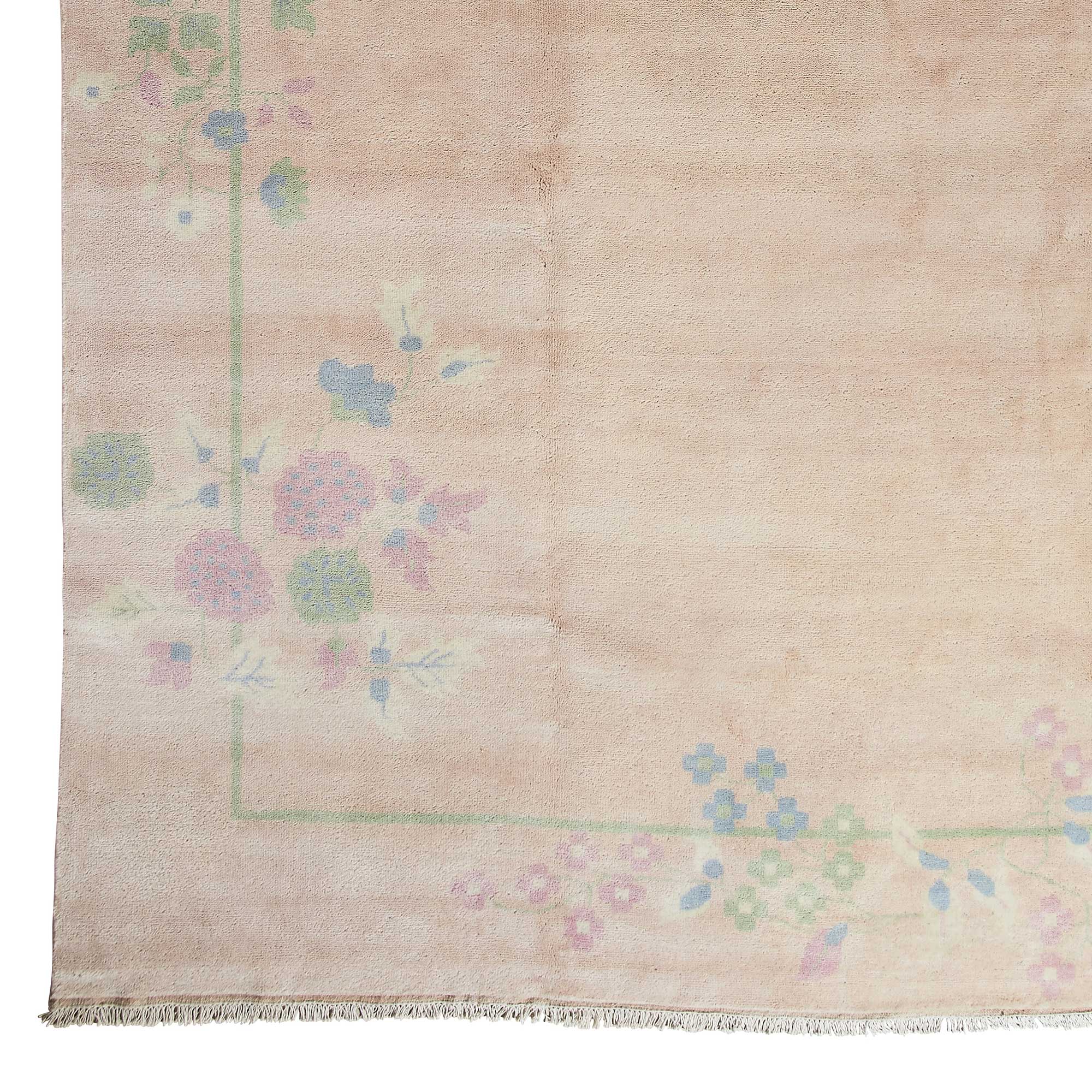 Flora Floral Rug in Blush Swatch