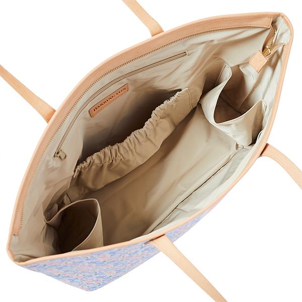 Inside of Barrington St. Anne Diaper Bag in Posy Petal