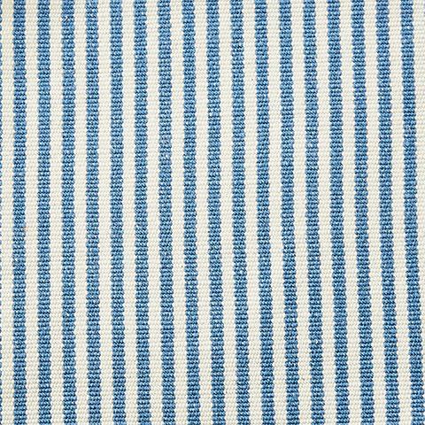 French Blue Pinstripe Fabric Swatch