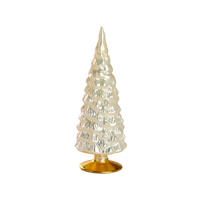 Neutral Glowing Glass Tree Set of 5