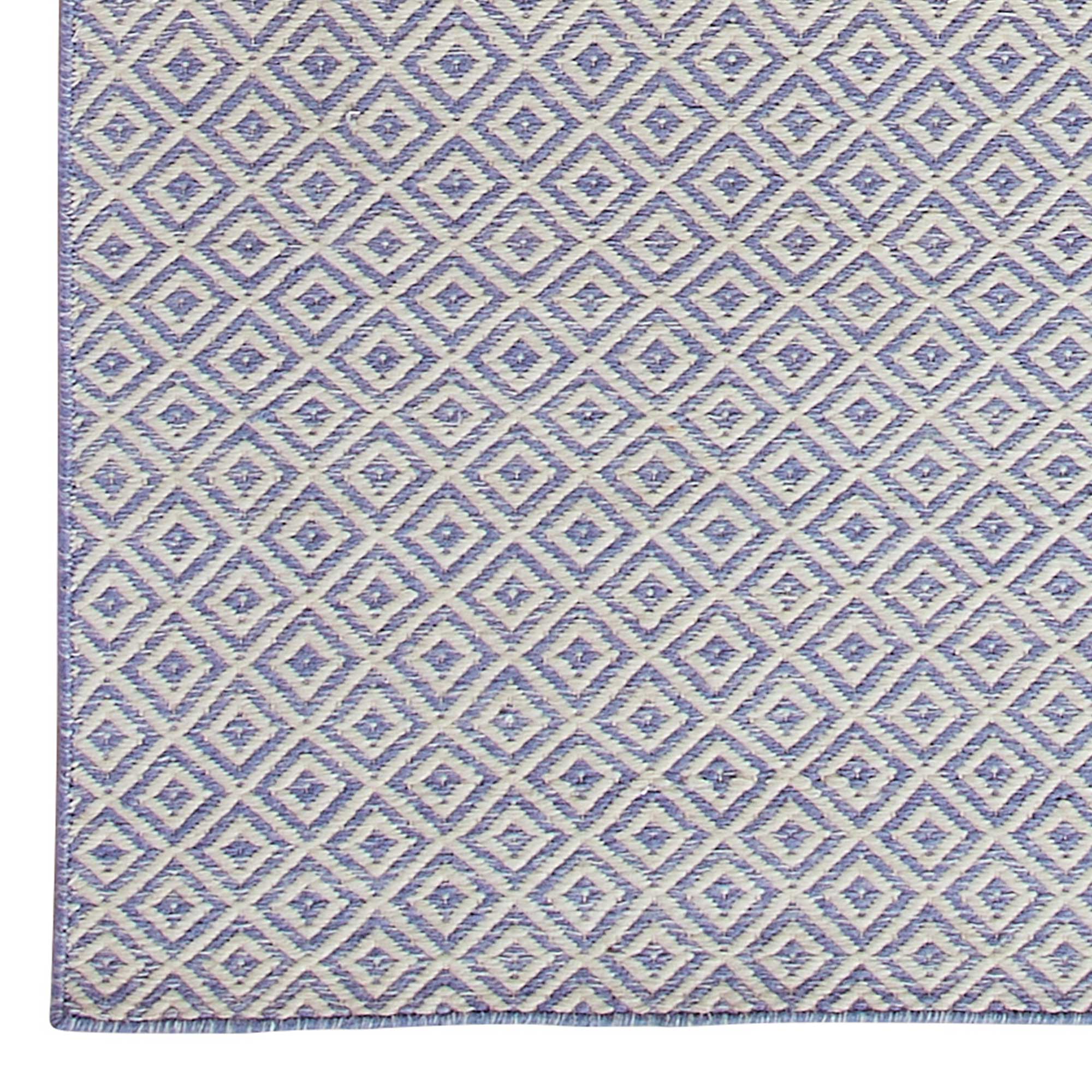 Grande Diamond Rug in Periwinkle