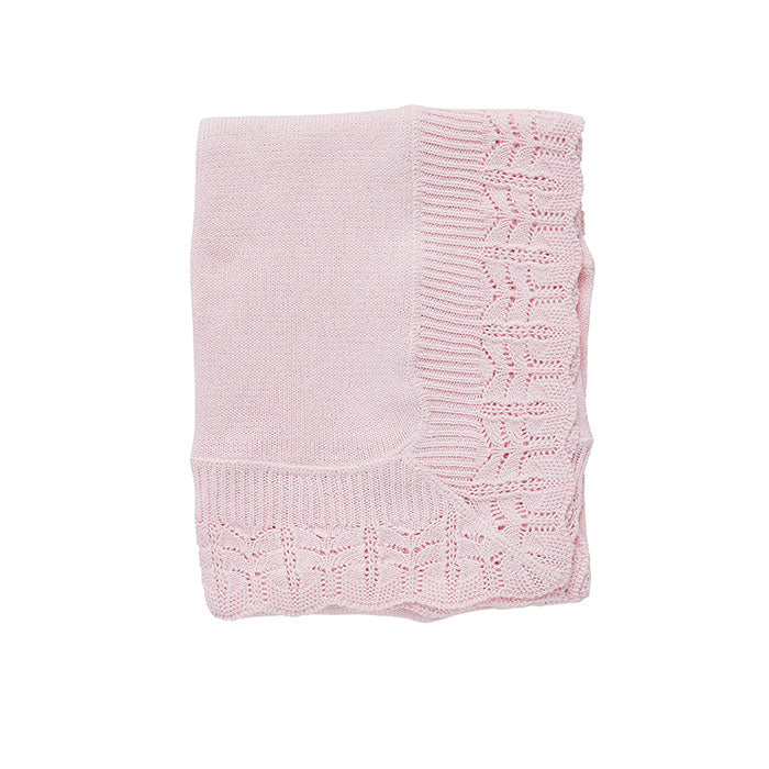 Heirloom Baby Blanket in Blush
