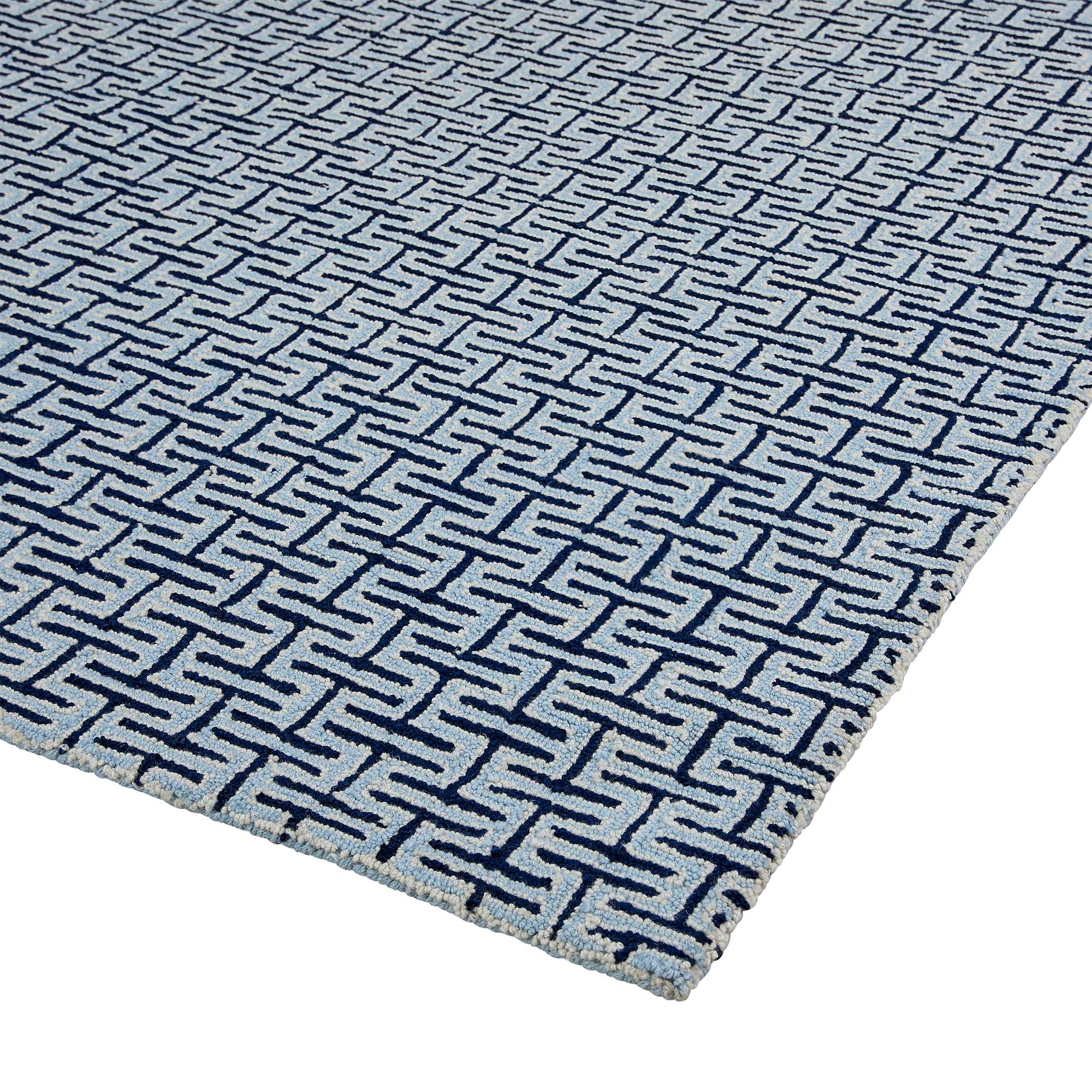 Henry in Navy Area Rug Sample