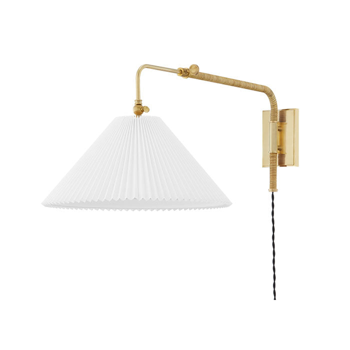 Hinton Sconce in Aged Brass