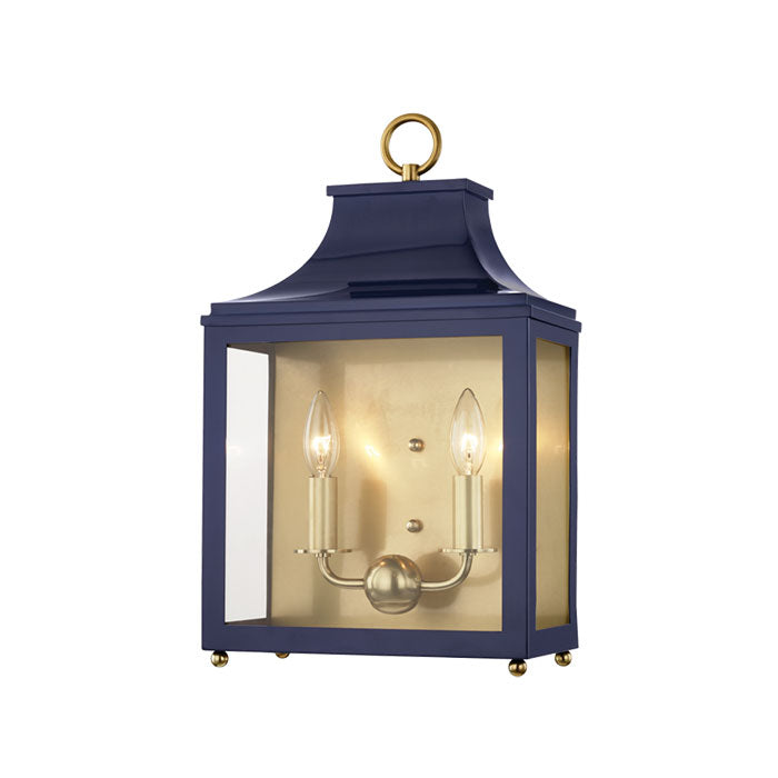 Jennings Lantern Sconce in Aged Brass
