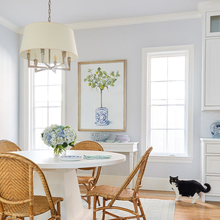 Set of Linley Rattan Chairs in Dining Room