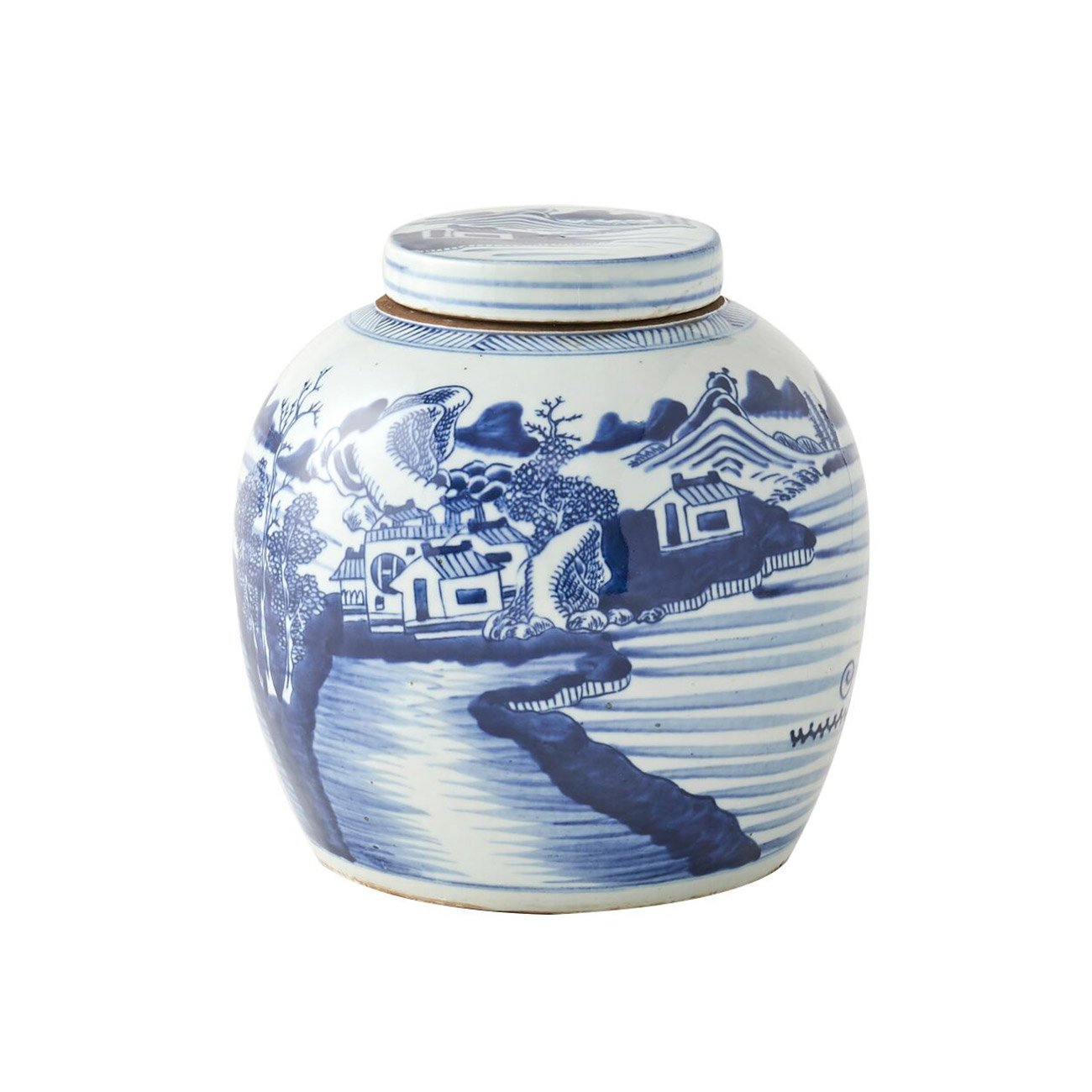 Landscape Lidded Jar