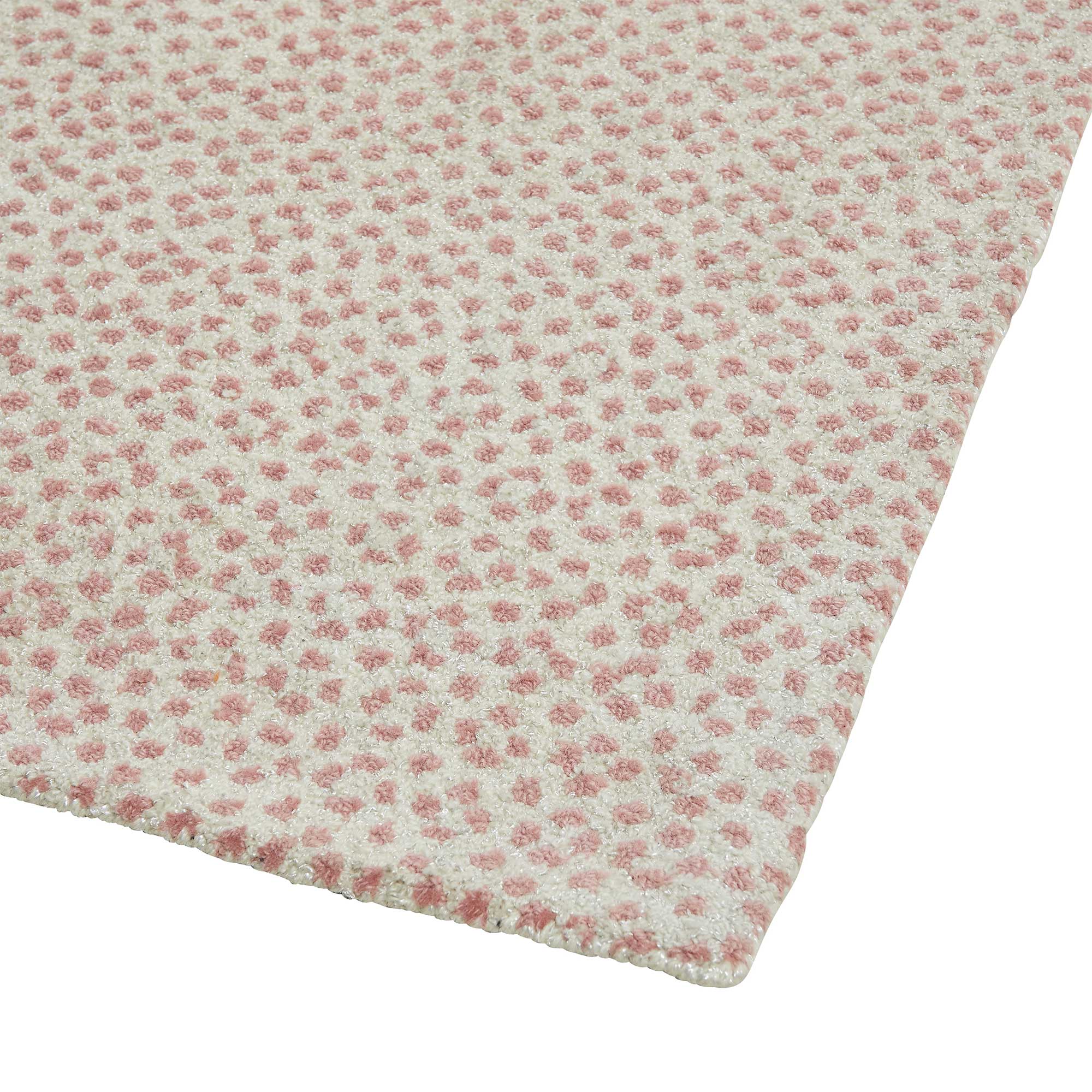 Leighton in Proper Pink Spotted Rug Sample