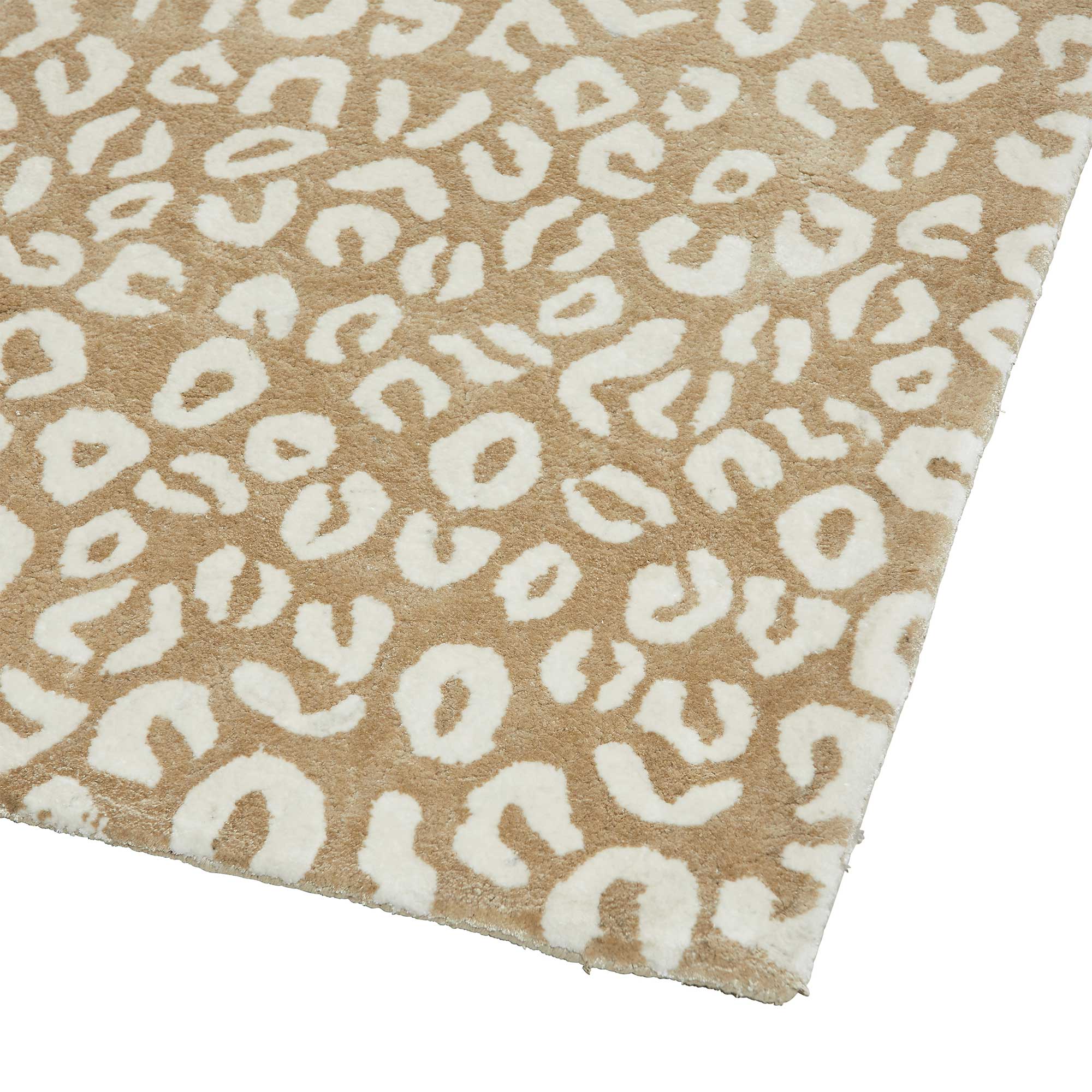New Leo in Amber Abstract Leopard Rug Sample