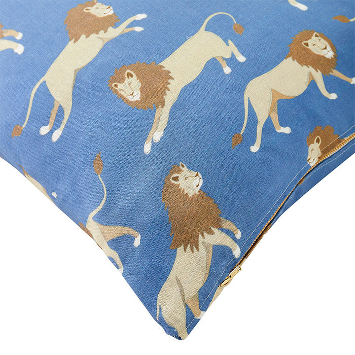 Leopold Lion Pillow in Royal
