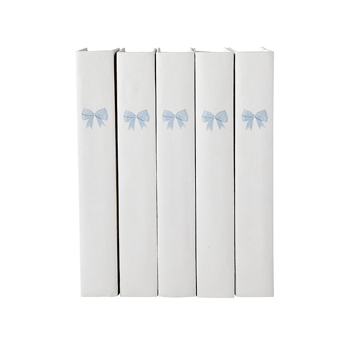 Light Blue Bow Decorative Book Set
