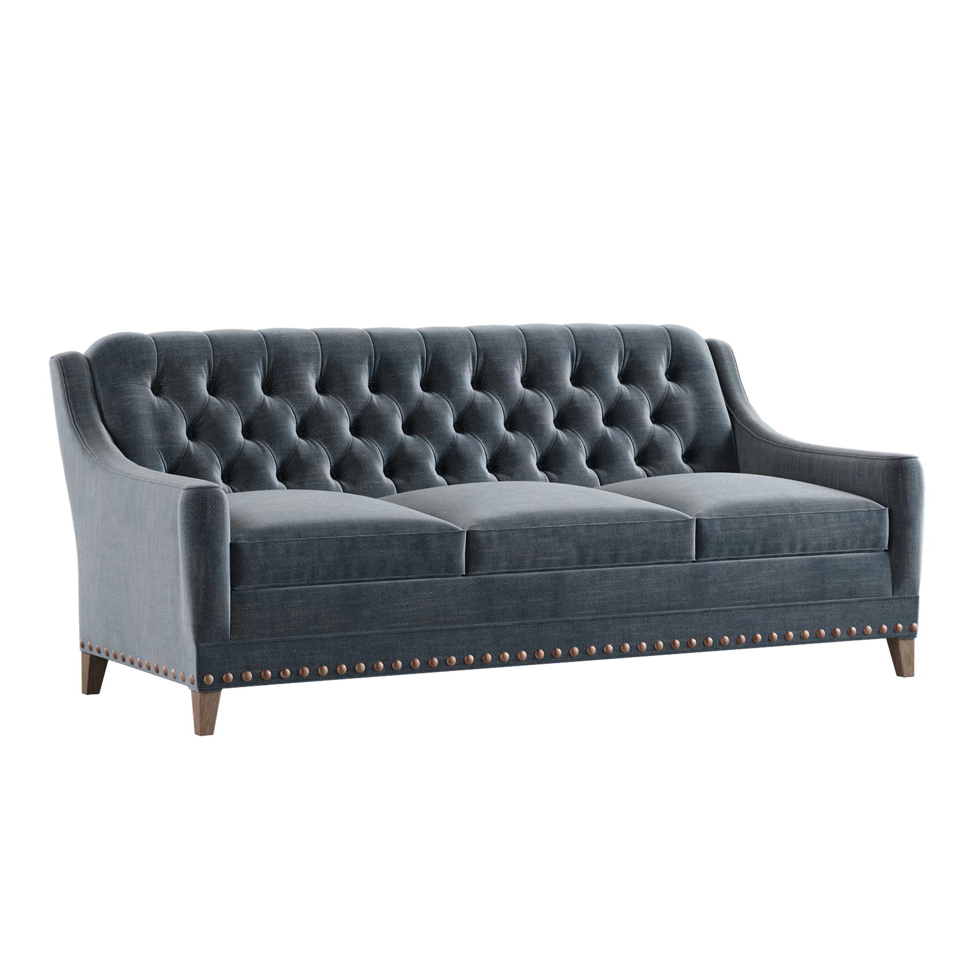 Boston Soft Weave Fabric 2 Seater Double Sofa Bed | Grey Blue & More –  Roseland Furniture