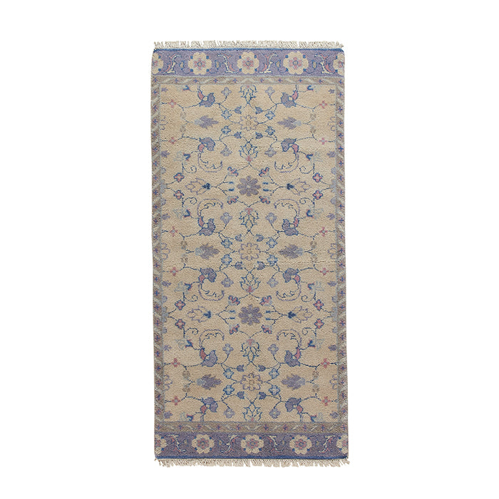 Lucy Wool Area Rug in Lilac Cream