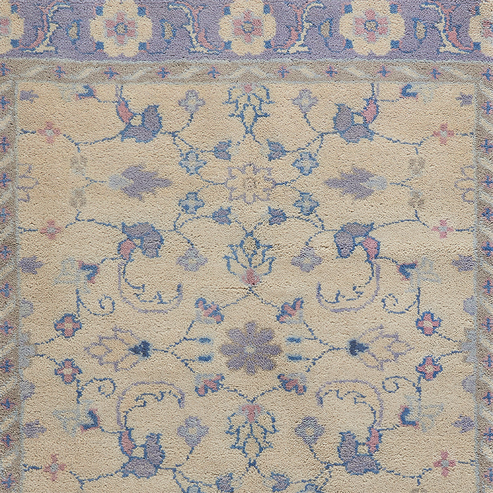 Lucy Floral Area Rug in Lilac Cream