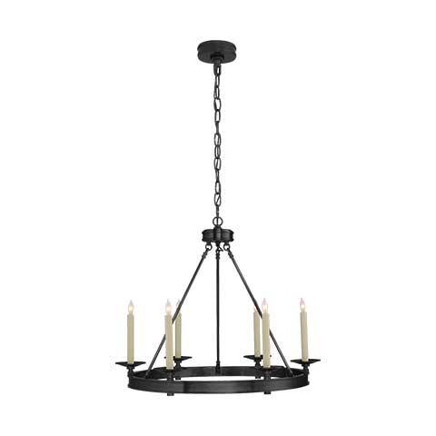 Launceton Small Ring Chandelier in Bronze